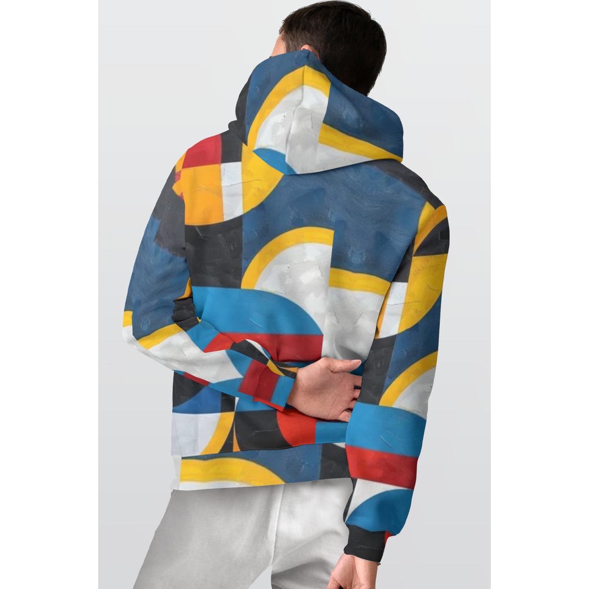 All-Over Print Men's Thicken Pullover Hoodie - Image 2