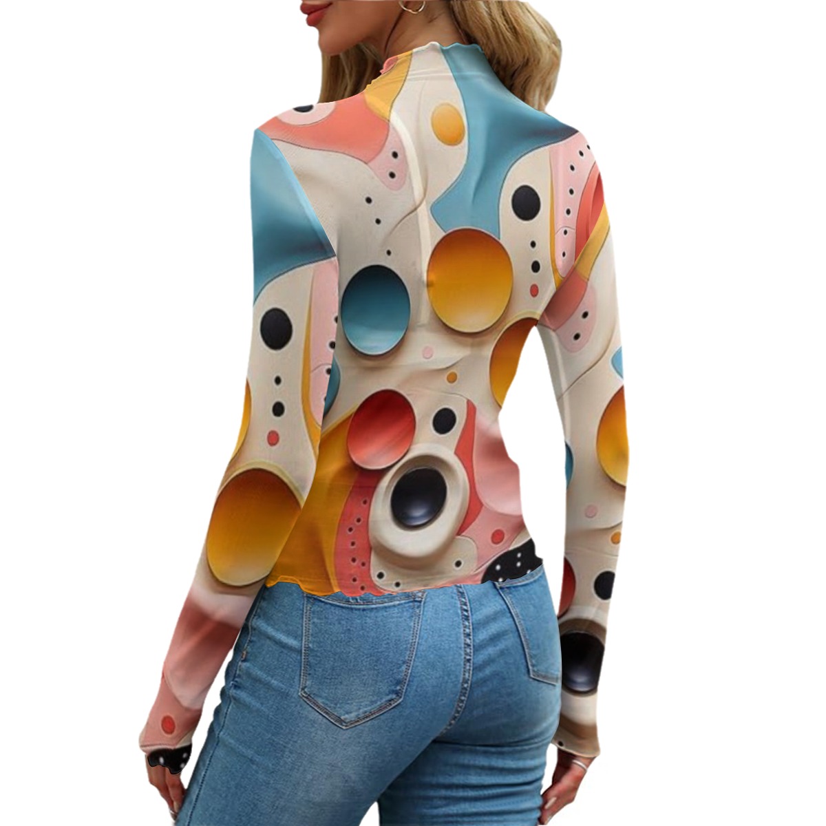 All-Over Print Women's Mesh T-shirt - Image 2