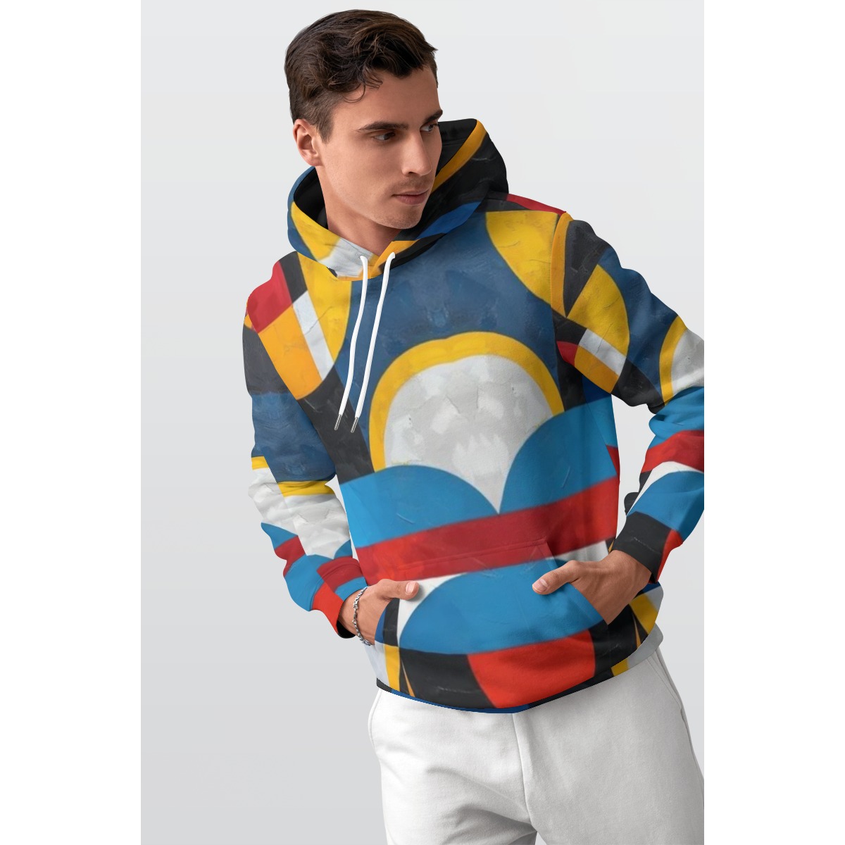 All-Over Print Men's Thicken Pullover Hoodie