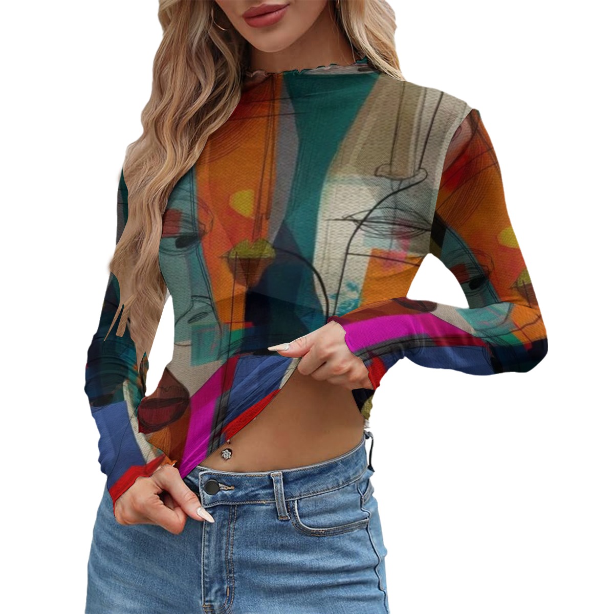 All-Over Print Women's Mesh T-shirt