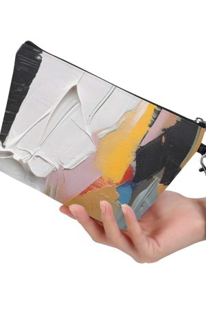 Cosmetic Bag With Black Handle