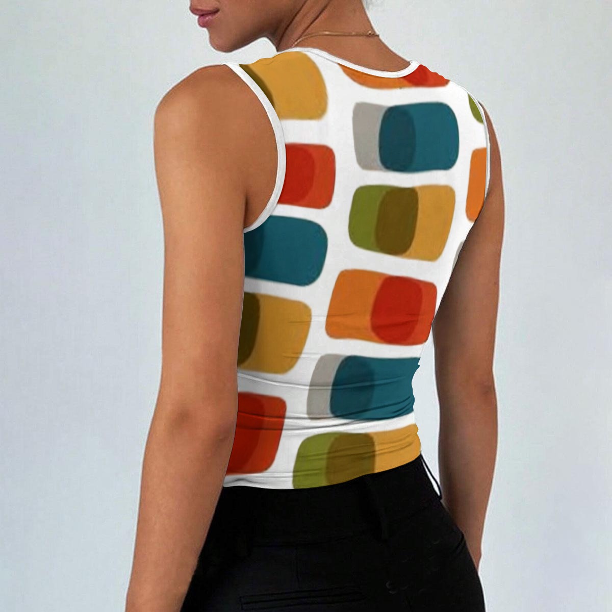 All-Over Print Women’s Sleeveless Square Neck Tank Top