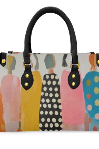 Women's Tote Bag With Black Handle