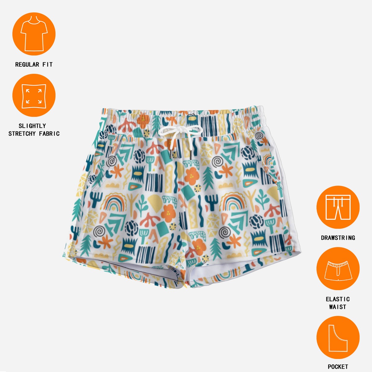 All-Over Print Women's Casual Shorts - Image 3