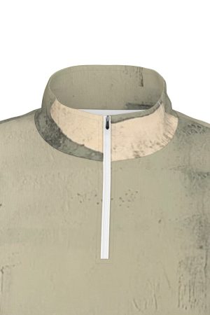 All-Over Print Men's Sports Collar Jersey With Long Sleeve| Interlock