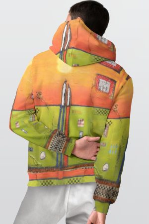 All-Over Print Men's Thicken Pullover Hoodie