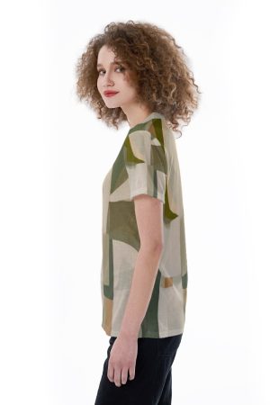 All-Over Print V-neck Women's T-shirt