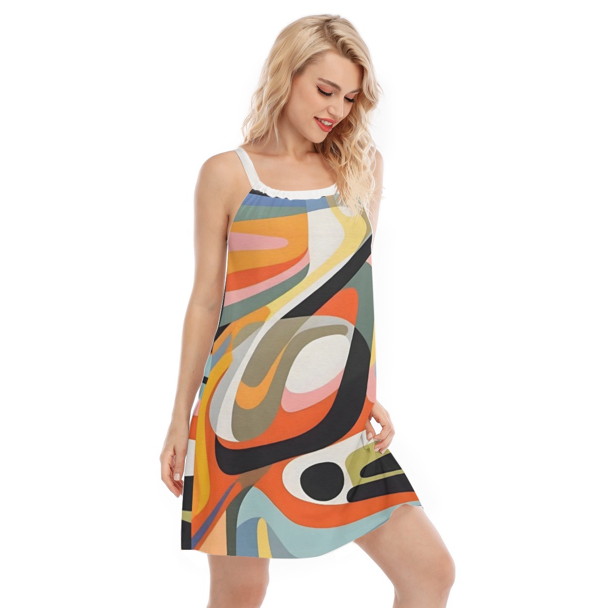 All-Over Print Women's Sleeveless Cami Dress